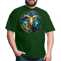 Thumbnail for Men's Mosaic Capricorn Classic T-Shirt - forest green