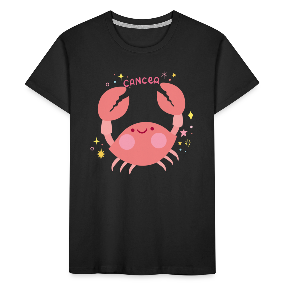 Kid’s Pinky Cancer Premium Organic T-Shirt - black