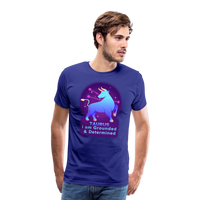 Thumbnail for Men's Neon Taurus Premium T-Shirt - royal blue