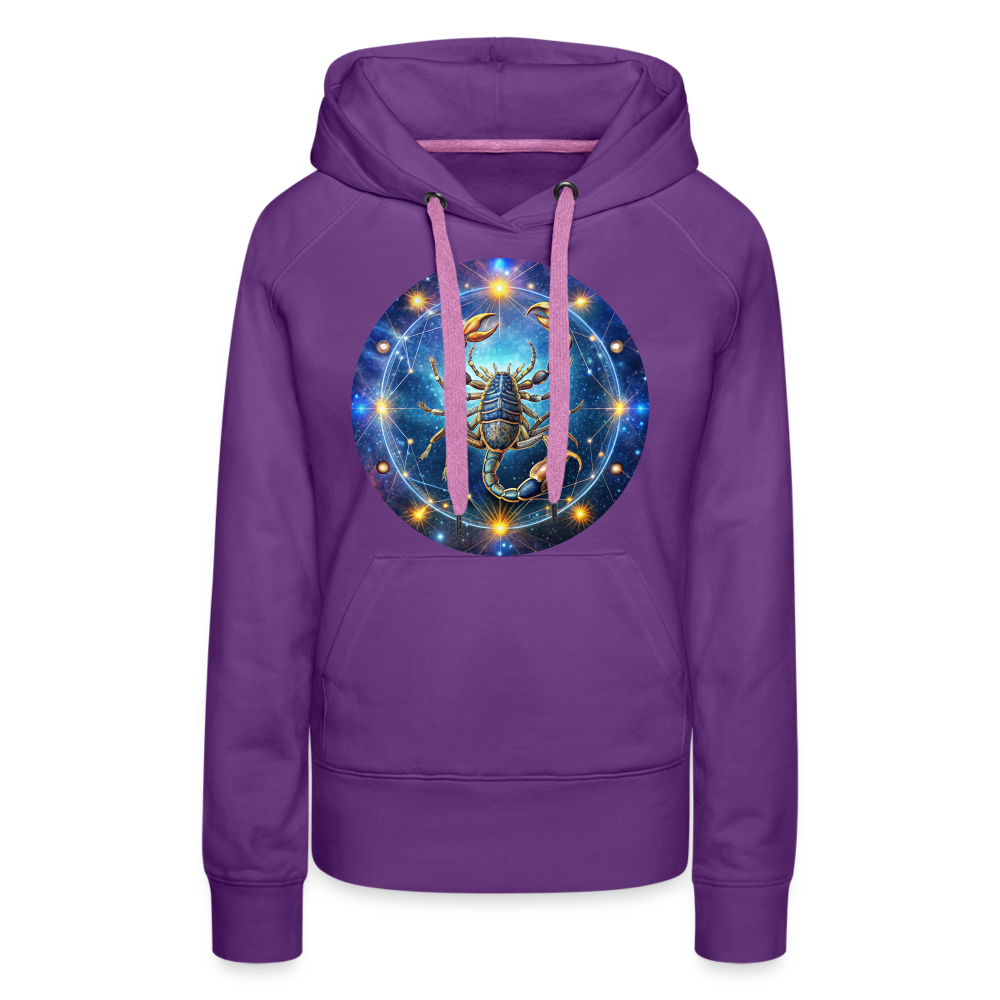 Women’s Symbol Scorpio Premium Hoodie - purple 