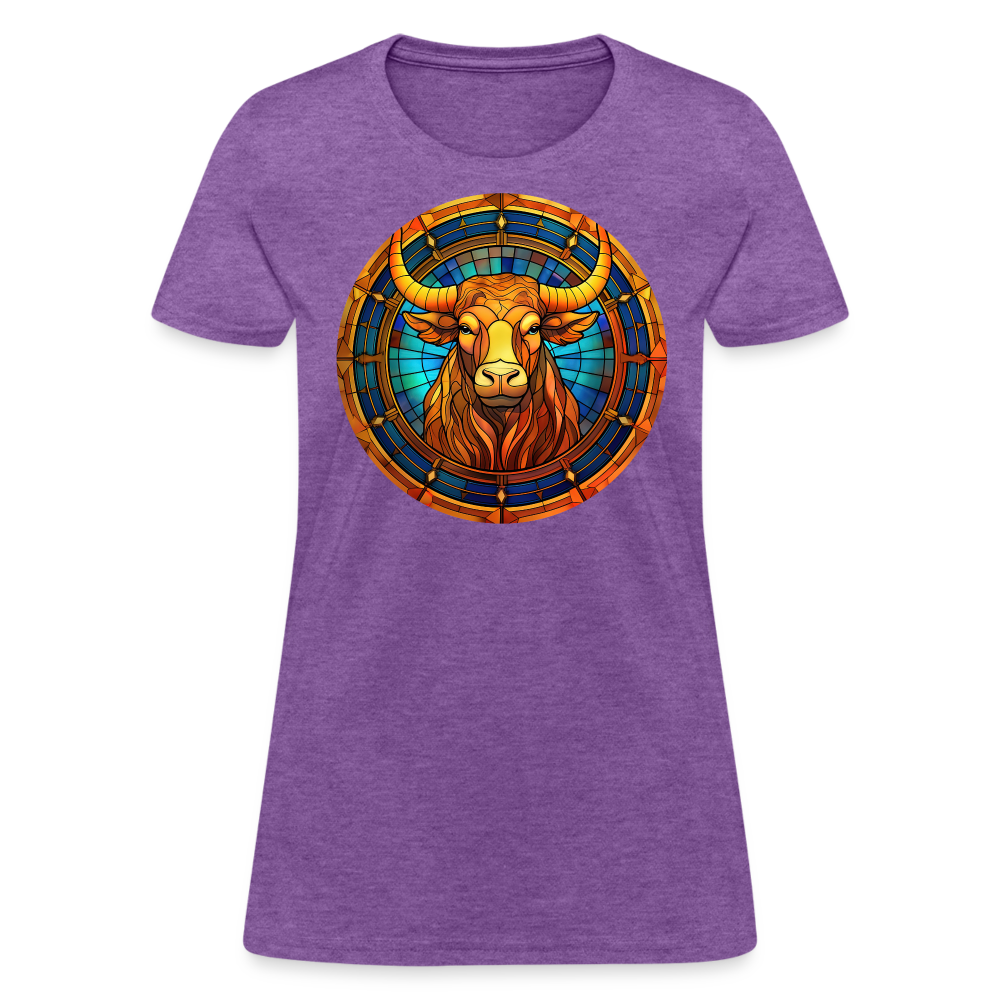 Women's Mosaic Taurus T-Shirt - purple heather