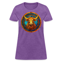 Thumbnail for Women's Mosaic Taurus T-Shirt - purple heather