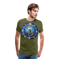 Thumbnail for Men's Symbol Scorpio Premium T-Shirt - olive green