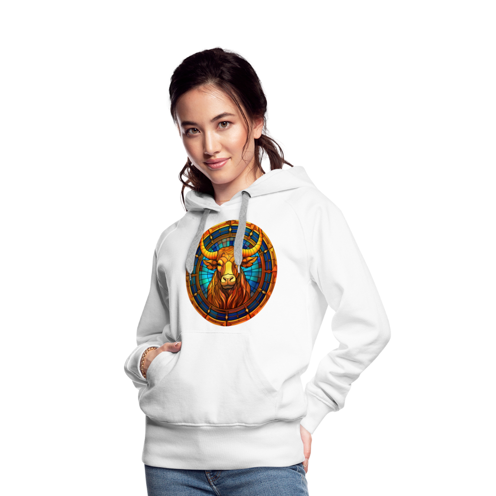 Women’s Mosaic Taurus Premium Hoodie - white