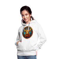 Thumbnail for Women’s Mosaic Taurus Premium Hoodie - white