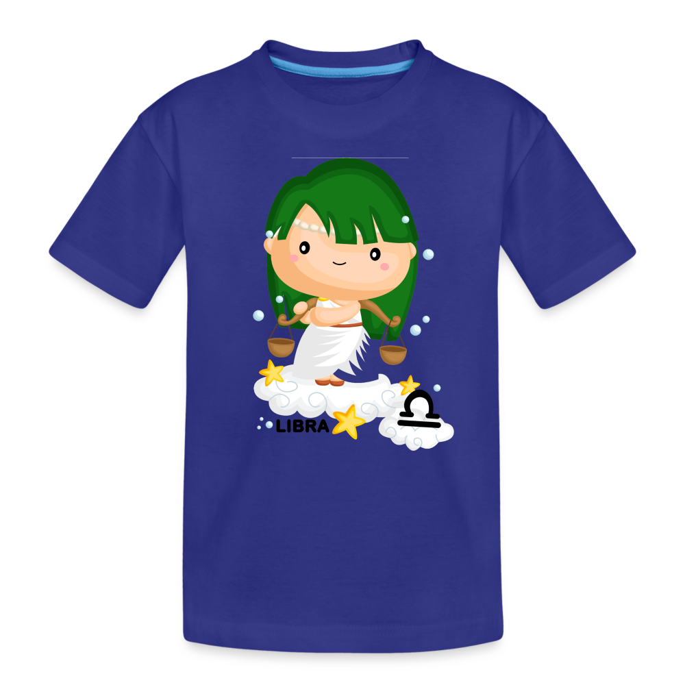 Kid’s Astro Girl Libra Premium Organic T-Shirt - royal blue