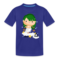 Thumbnail for Kid’s Astro Girl Libra Premium Organic T-Shirt - royal blue