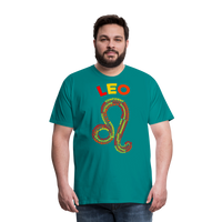 Thumbnail for Men's Power Words Leo Premium T-Shirt - teal