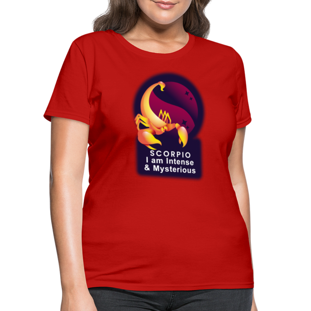 Women's Glow Scorpio T-Shirt - red