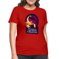 Thumbnail for Women's Glow Scorpio T-Shirt - red