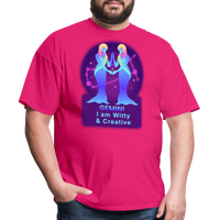 Thumbnail for Men's Neon Gemini Classic T-Shirt - fuchsia