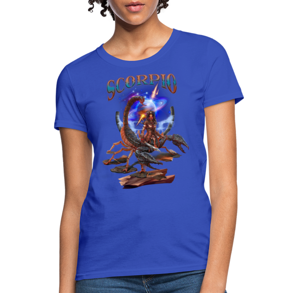 Women's Astral Scorpio T-Shirt - royal blue