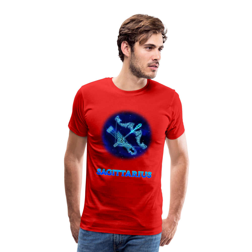 Men's Sagittarius Premium T-Shirt - red