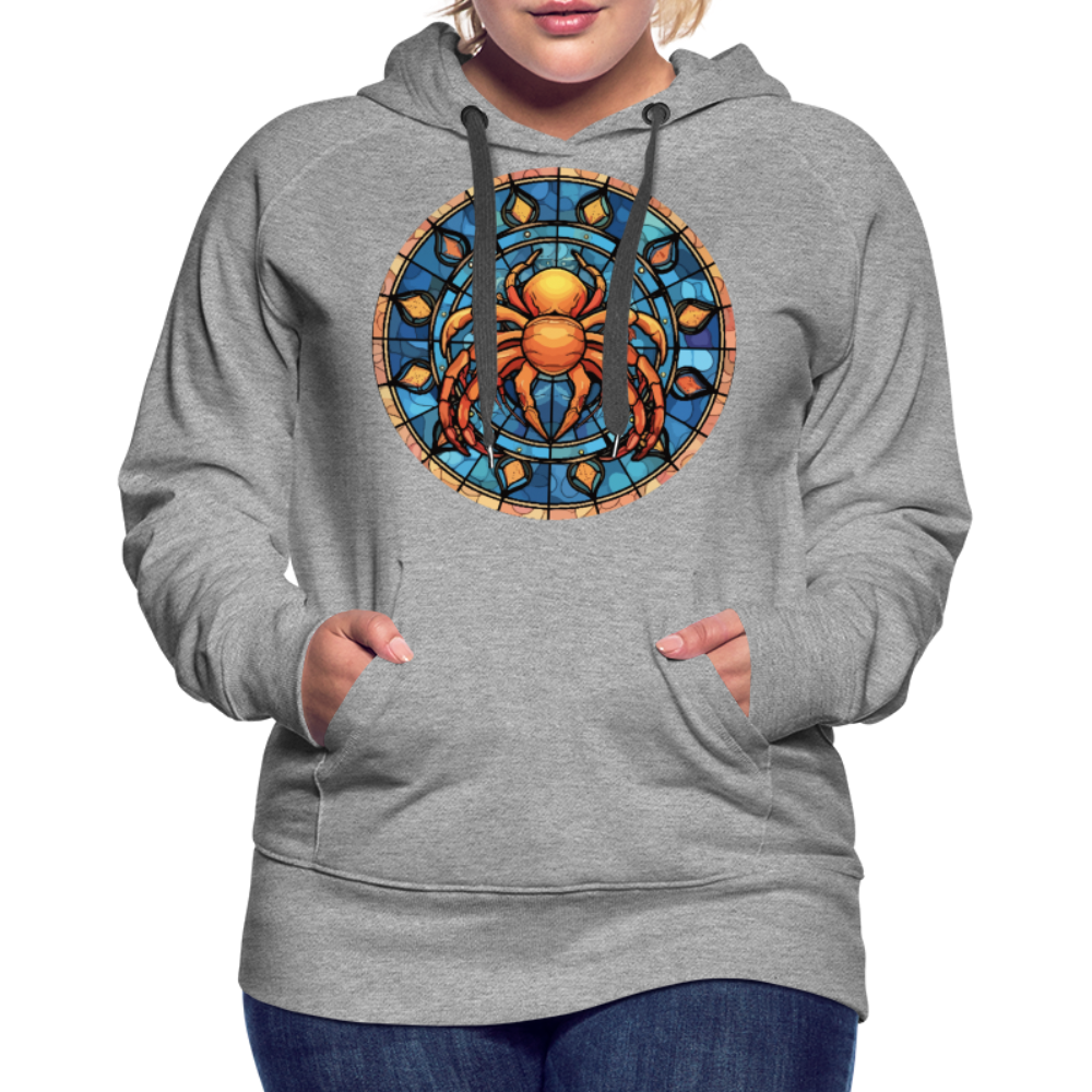 Women’s Mosaic Cancer Premium Hoodie - heather grey