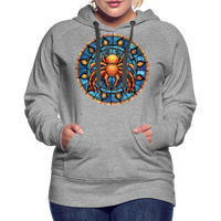 Thumbnail for Women’s Mosaic Cancer Premium Hoodie - heather grey