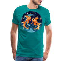 Thumbnail for Men's Magic Pisces Premium T-Shirt - teal