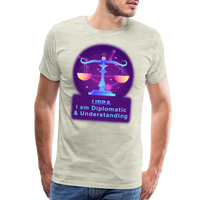 Thumbnail for Men's Neon Libra Premium T-Shirt - heather oatmeal