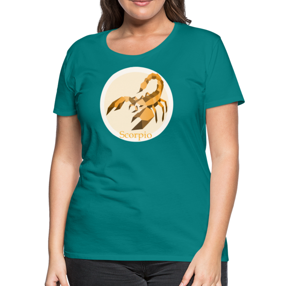 Women’s Mosaic Scorpio Premium T-Shirt - teal