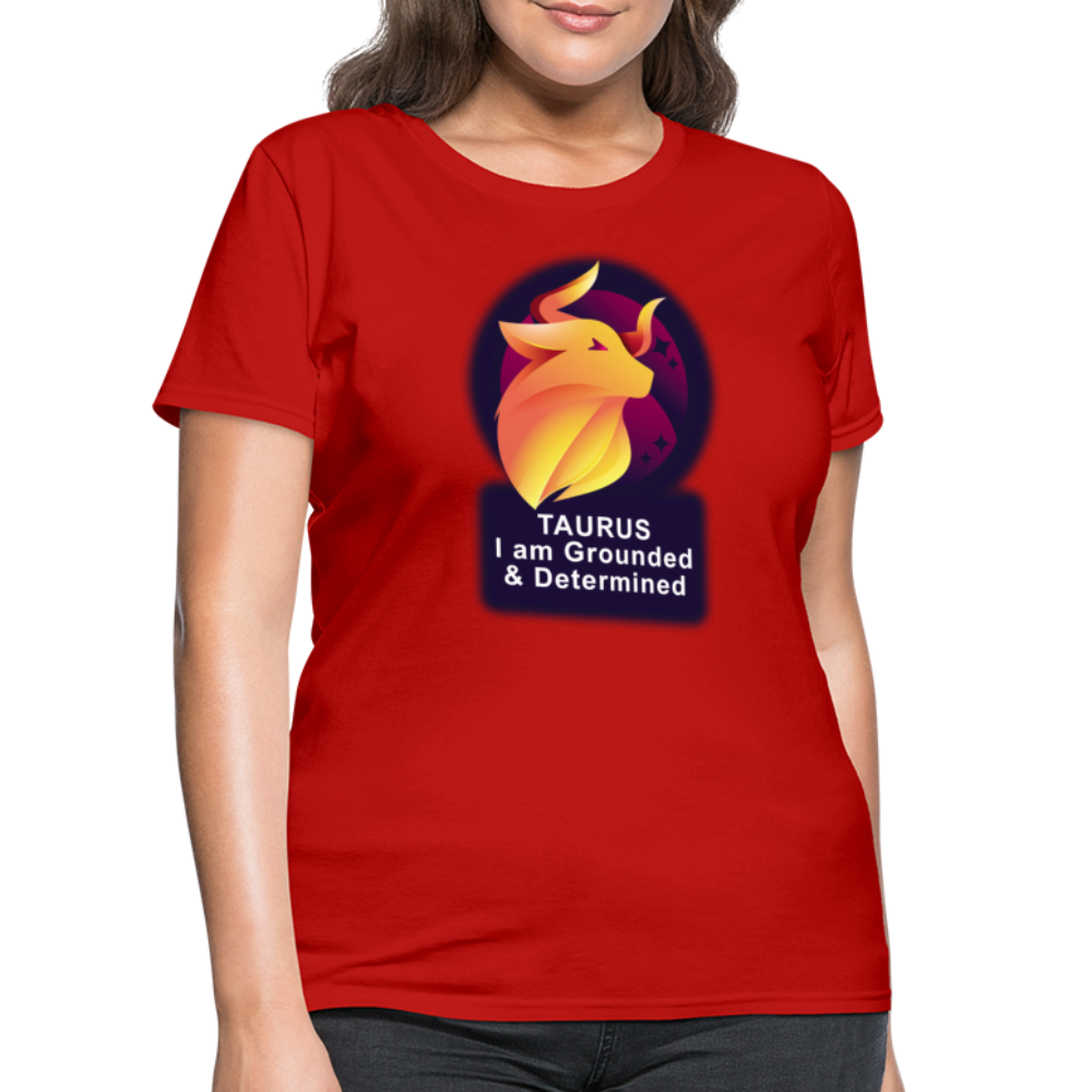 Women's Glow Taurus T-Shirt - red