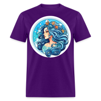 Thumbnail for Men's Symbol Aquarius Classic T-Shirt - purple