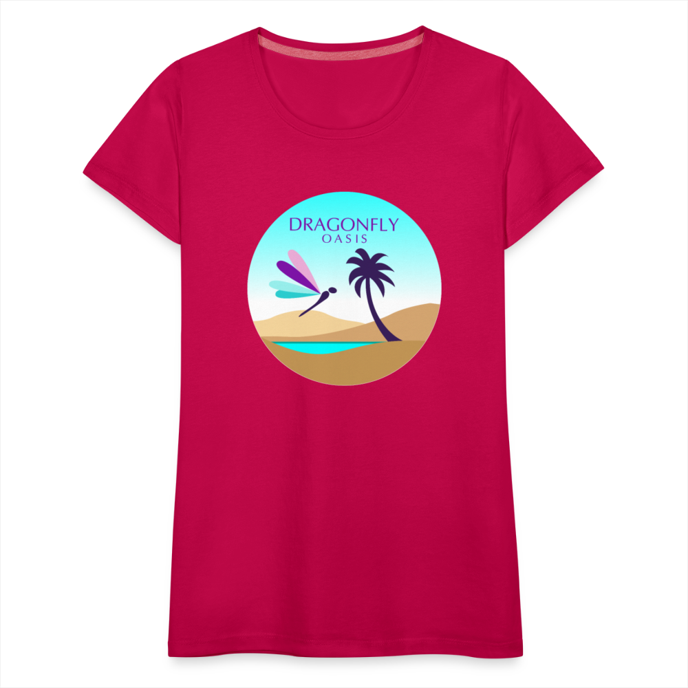 Women's Dragonfly Oasis V.2 Premium T-Shirt - dark pink