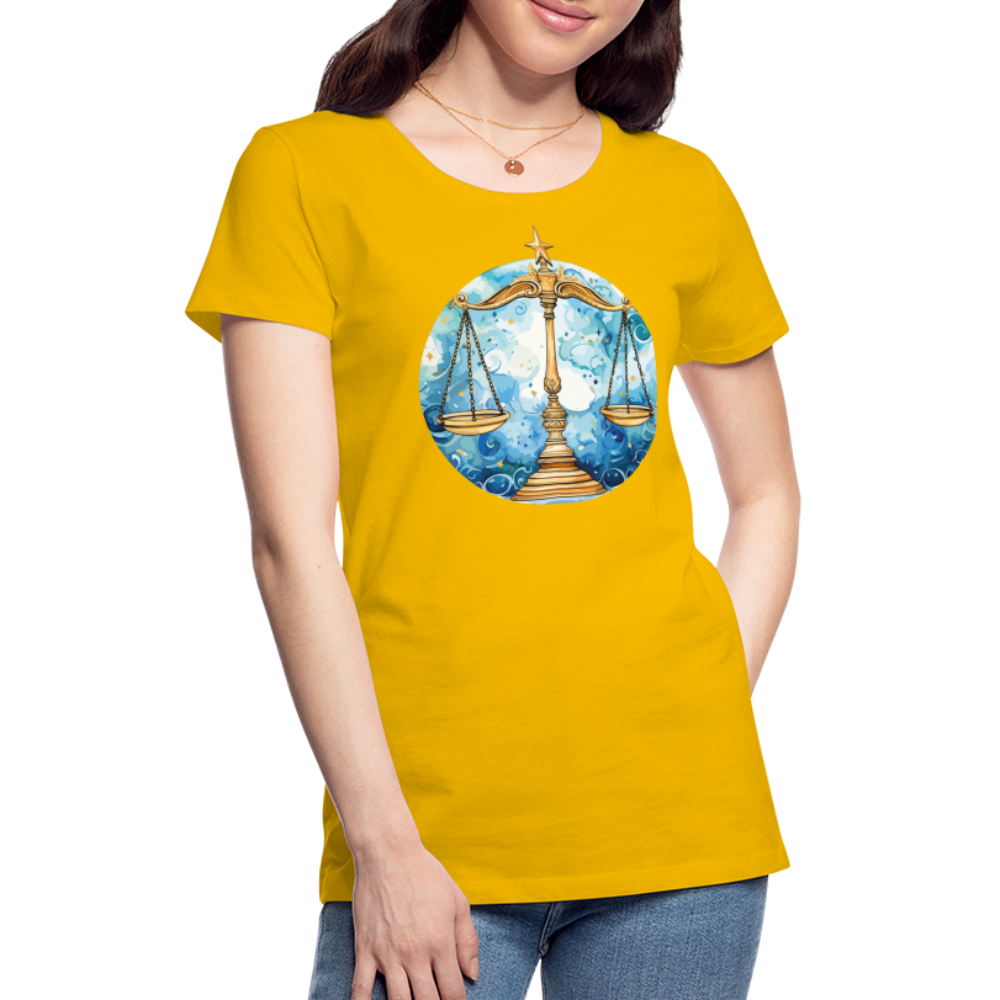 Women’sMythical Libra Premium T-Shirt - sun yellow