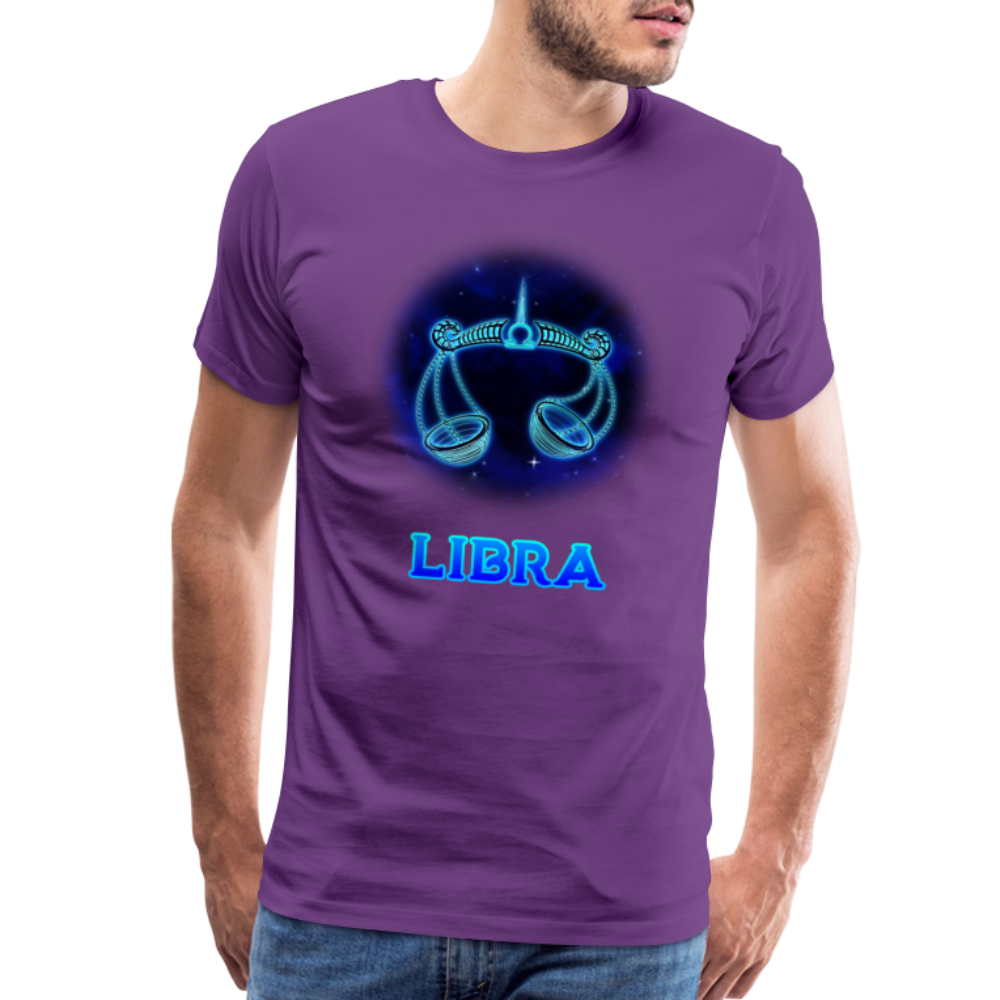 Men's Libra Premium T-Shirt - purple