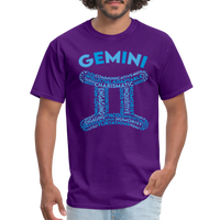 Thumbnail for Men's Power Words Gemini Classic T-Shirt - purple