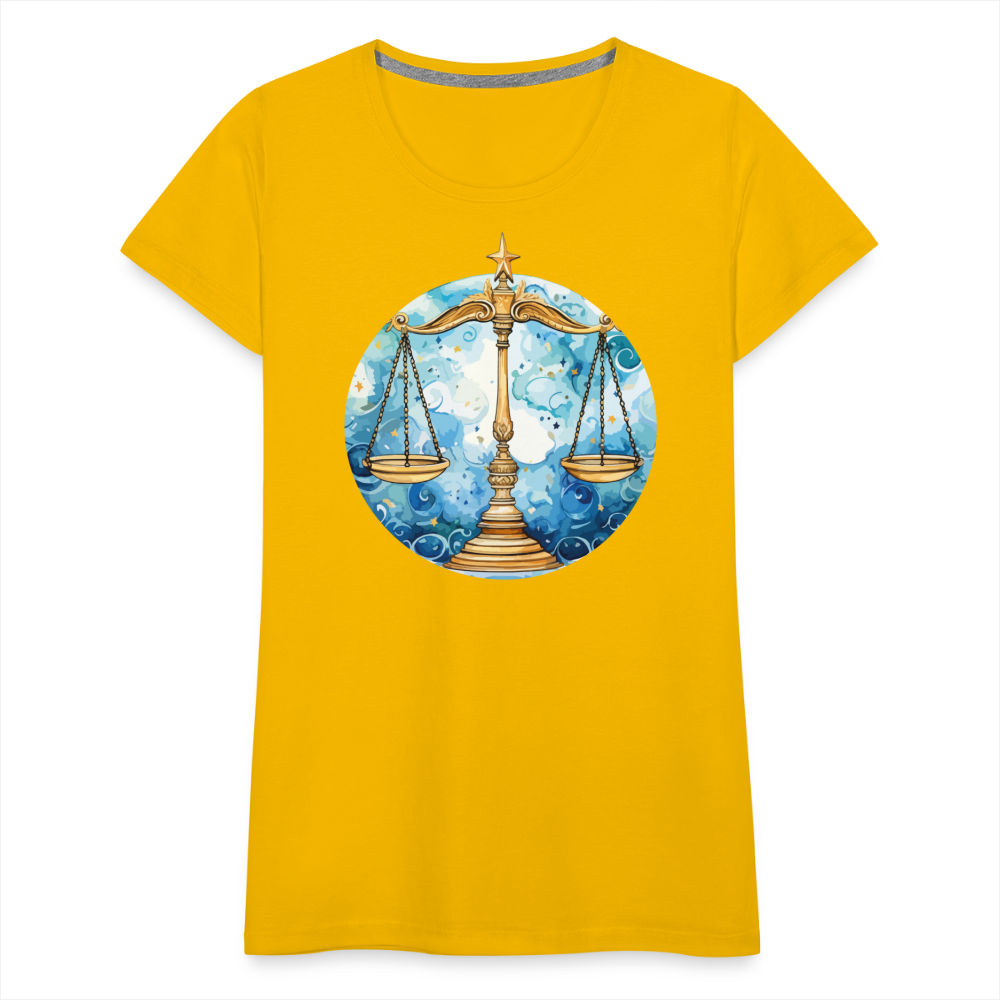 Women’sMythical Libra Premium T-Shirt - sun yellow