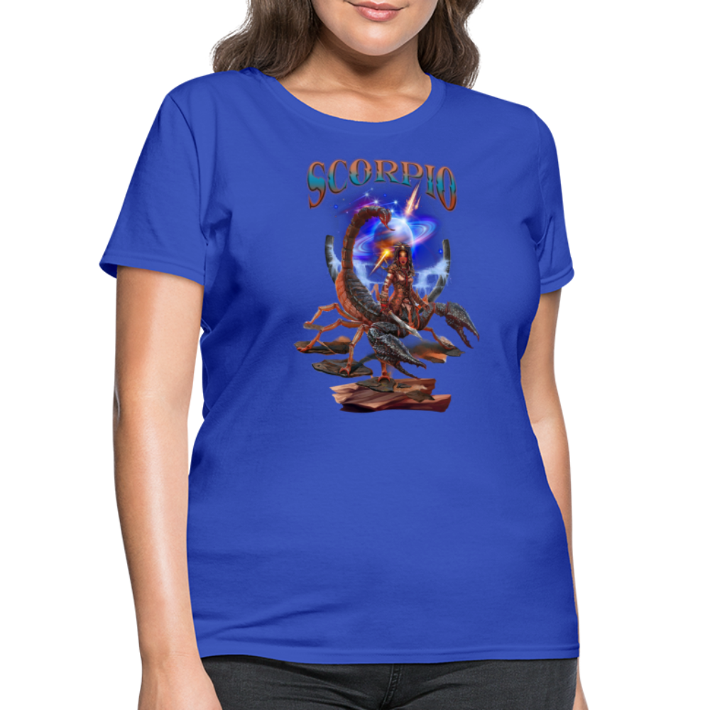 Women's Astral Scorpio T-Shirt - royal blue