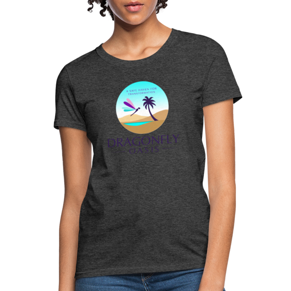 Women's Dragonfly Oasis V.1 Capricorn T-Shirt - heather black