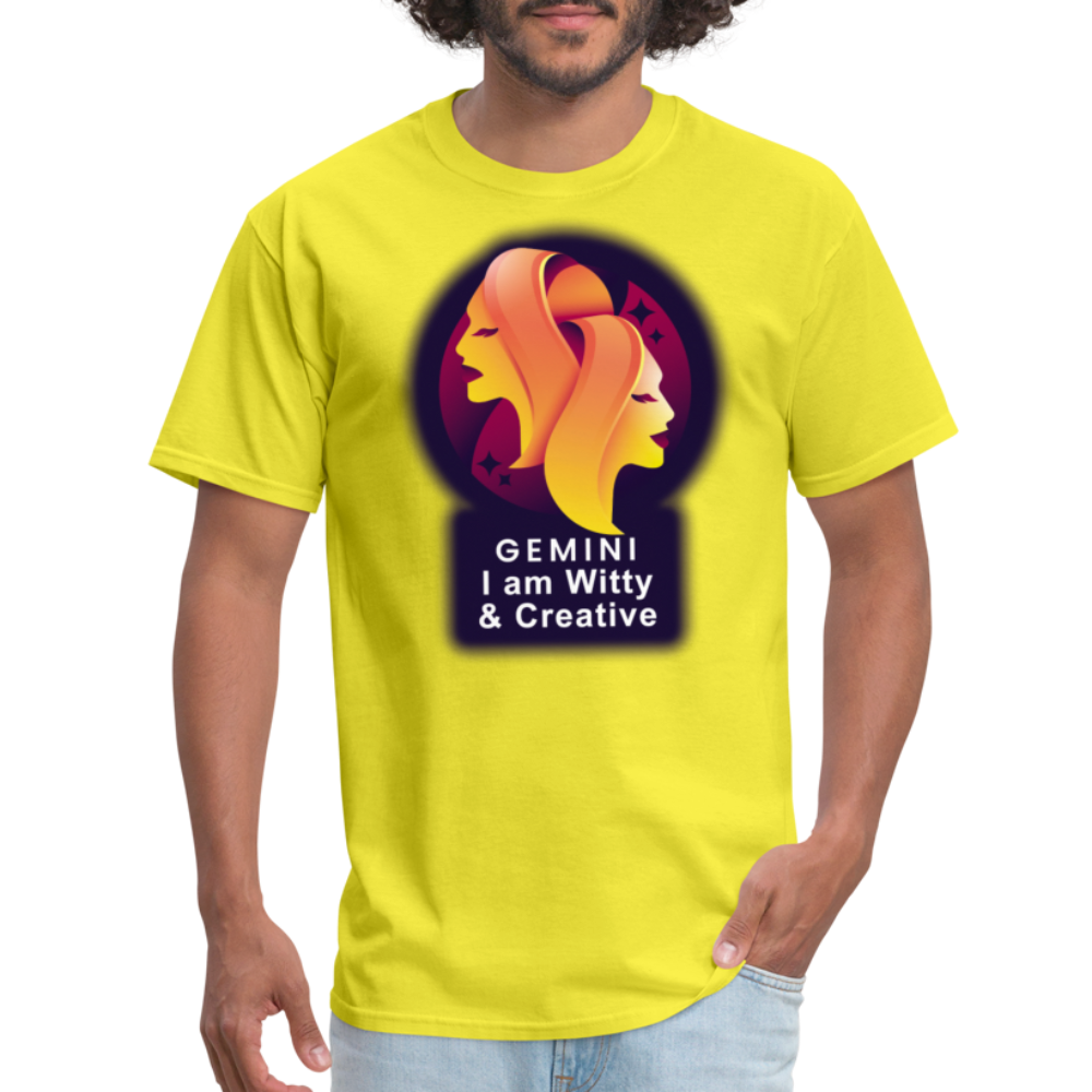 Men's Glow Gemini Classic T-Shirt - yellow