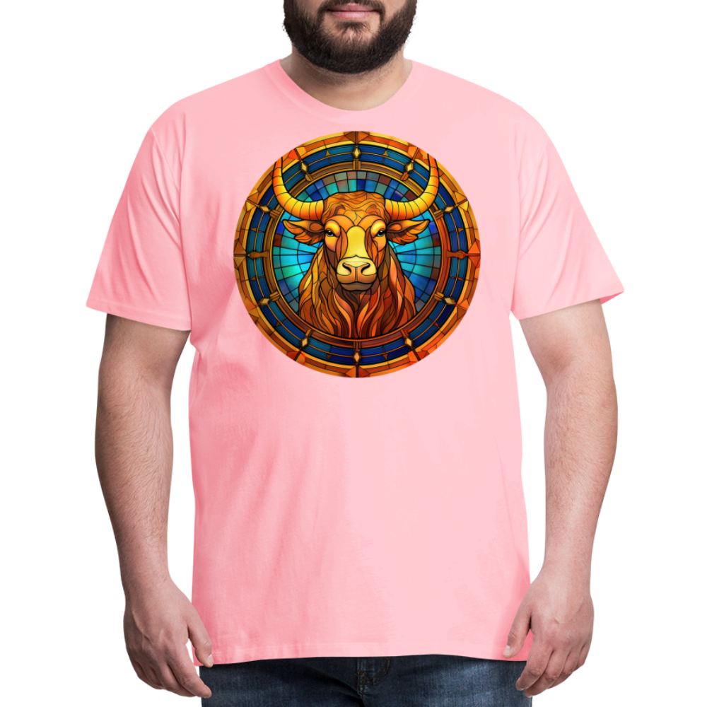 Men's Mosaic Taurus Premium T-Shirt - pink