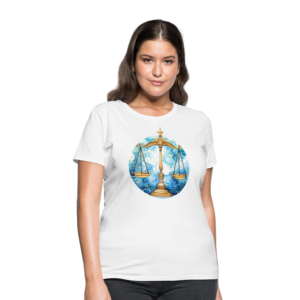 Women's Mythical Libra T-Shirt - white