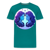 Thumbnail for Men's Magic Gemini Premium T-Shirt - teal