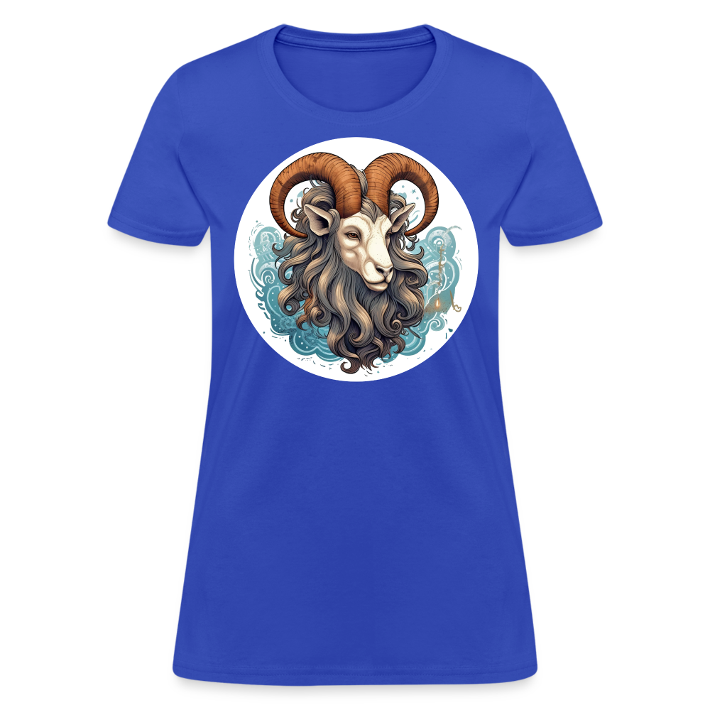 Women's Symbol Capricorn T-Shirt - royal blue