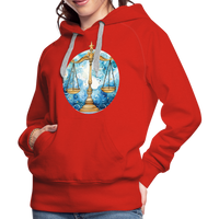 Thumbnail for Women’s Mythical Libra Premium Hoodie - red