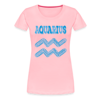 Thumbnail for Women's Power Words Aquarius Premium T-Shirt - pink