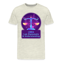 Thumbnail for Men's Neon Libra Premium T-Shirt - heather oatmeal