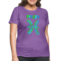 Thumbnail for Women's Power Words Pisces T-Shirt - purple heather