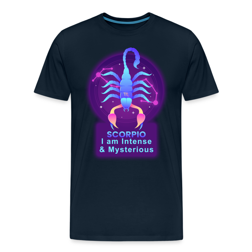 Men's Neon Scorpio Premium T-Shirt - deep navy