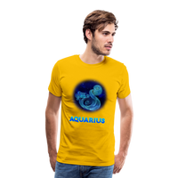 Thumbnail for Men's Aquarius Premium T-Shirt - sun yellow