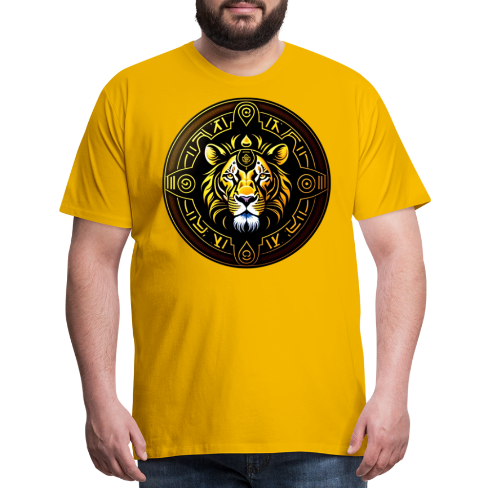 Men's Mythical Leo Premium T-Shirt - sun yellow