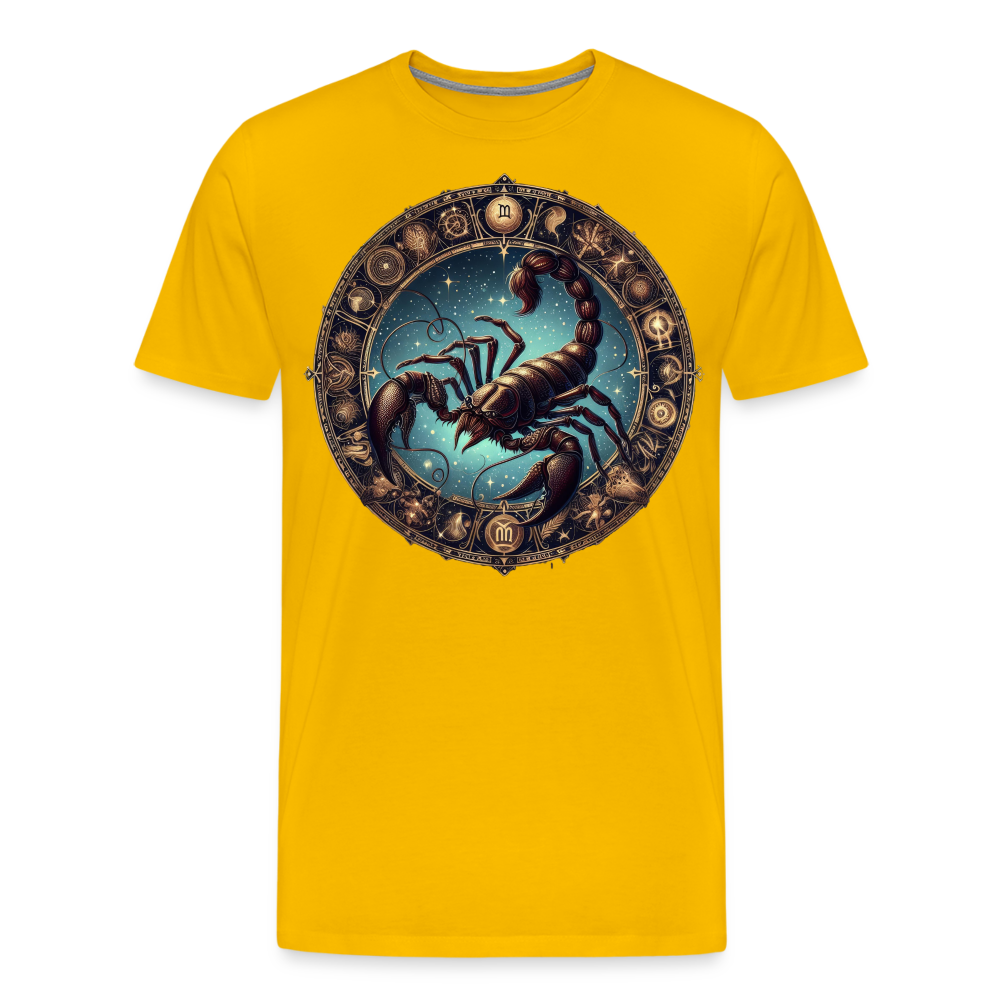 Men's Mythical Scorpio Premium T-Shirt - sun yellow