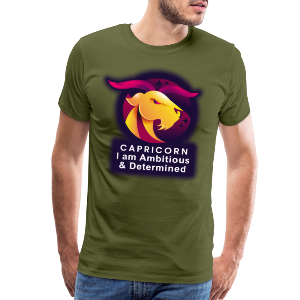 Men's Glow Capricorn Premium T-Shirt - olive green