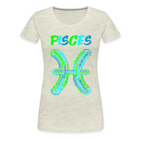 Thumbnail for Women's Power Words Pisces Premium T-Shirt - heather oatmeal