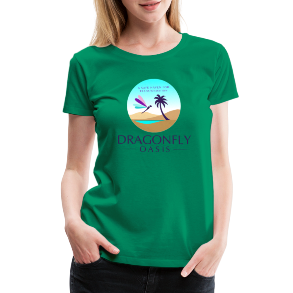 Women's Dragonfly Oasis V.1 Premium T-Shirt - kelly green