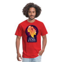 Thumbnail for Men's Glow Gemini Classic T-Shirt - red