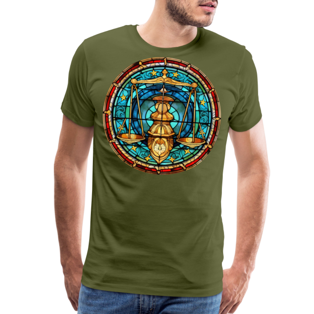 Men's Mosaic Libra Premium T-Shirt - olive green