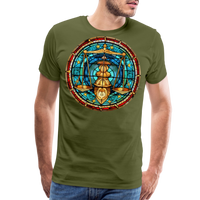 Thumbnail for Men's Mosaic Libra Premium T-Shirt - olive green